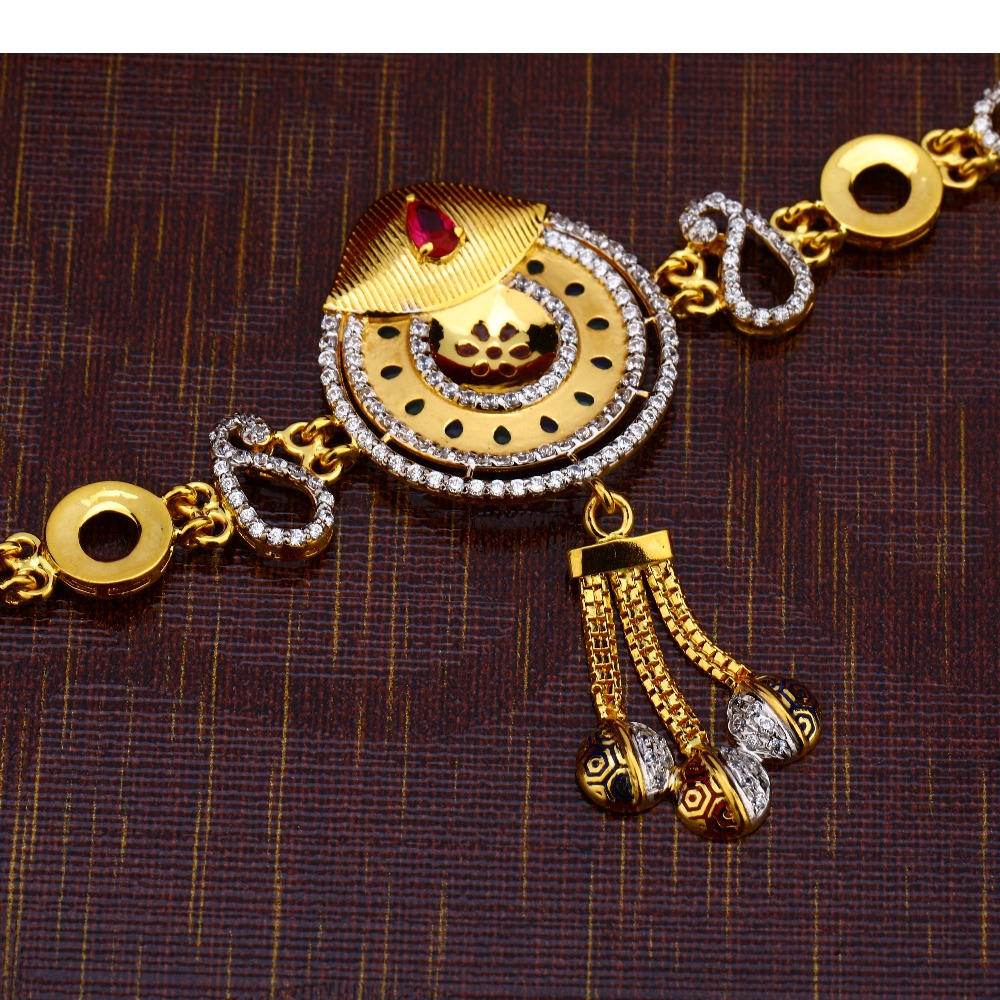 916 Gold Designer Hallmark Bajubandh BB08 - Image 2