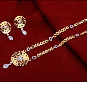 22kt Gold  Stylish Chain Necklace CN66