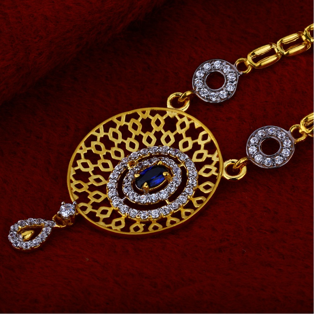 916 Gold Stylish Hallmark Chain Necklace CN17 - Image 3
