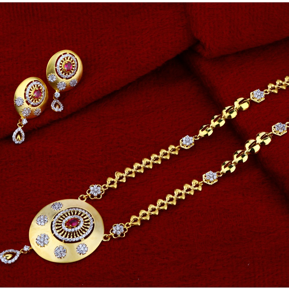 916 Gold Stylish  Chain Necklace CN34