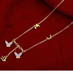 22kt  Gold Fancy   Hallmark   Women's   Chain Necklace CN105
