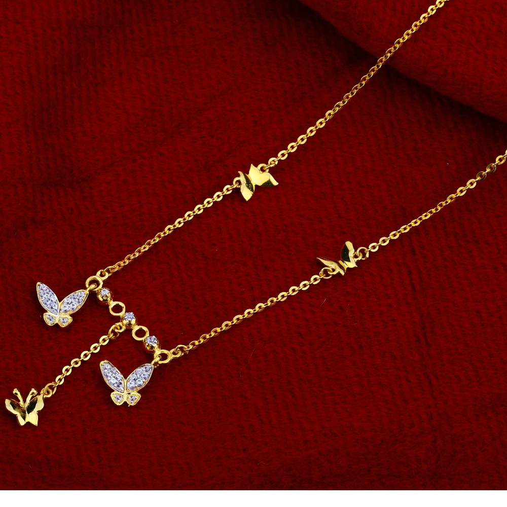 22kt  Gold Fancy   Hallmark   Women's   Chain Necklace CN105