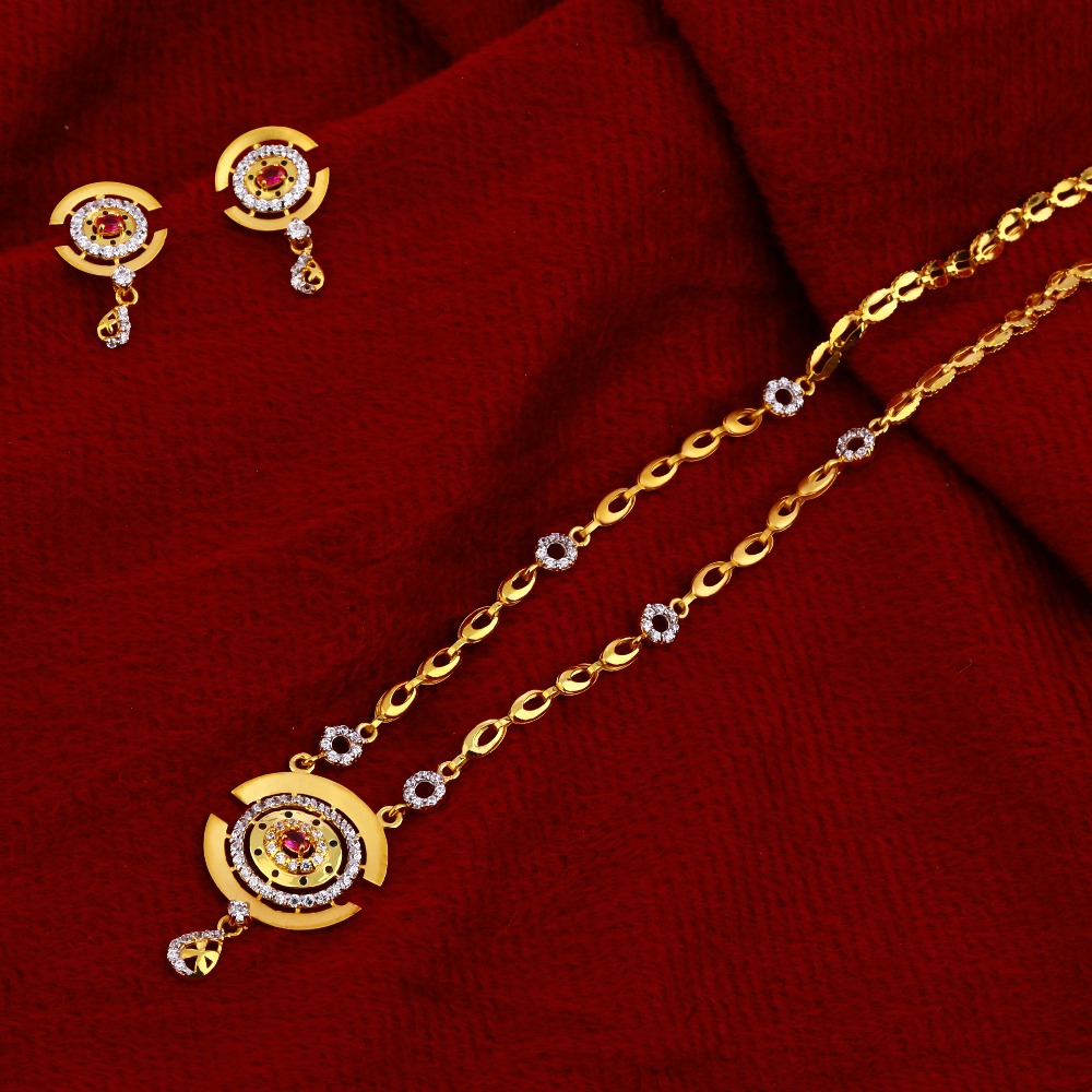 916 Gold Hallmark Fancy   Chain Necklace CN97