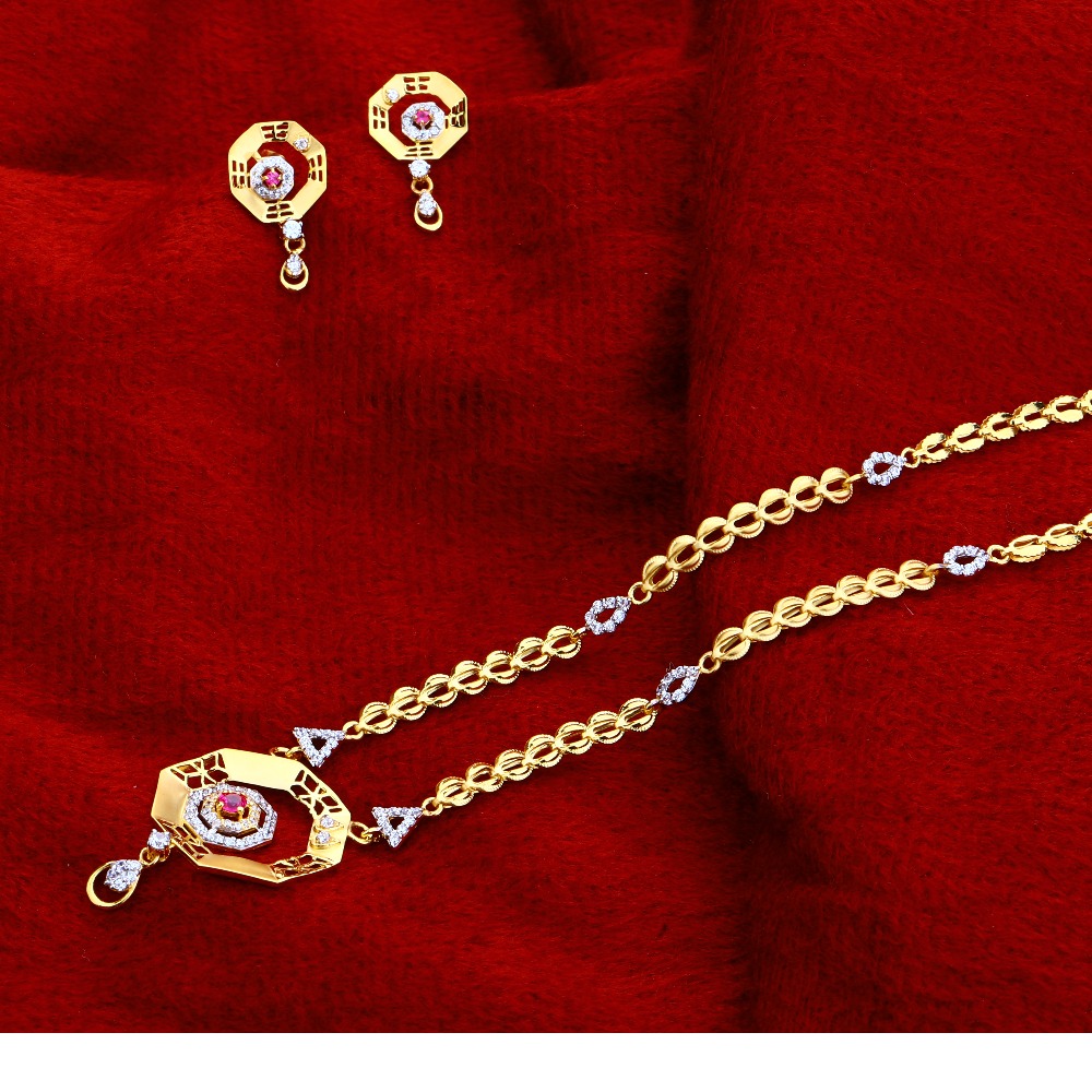 916  Gold Hallmark Stylish   Chain Necklace CN146