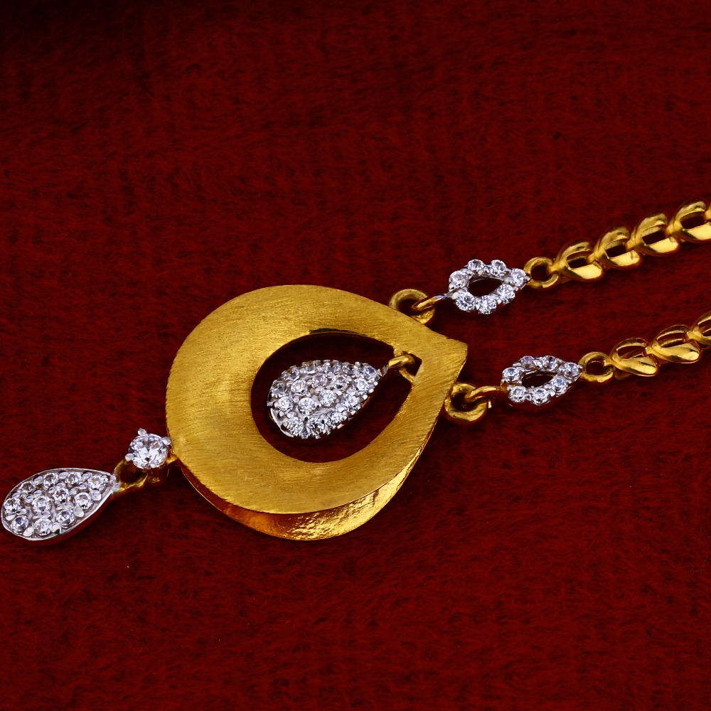 22kt Hallmark Fancy Gold Chain Necklace CN52 - Image 3
