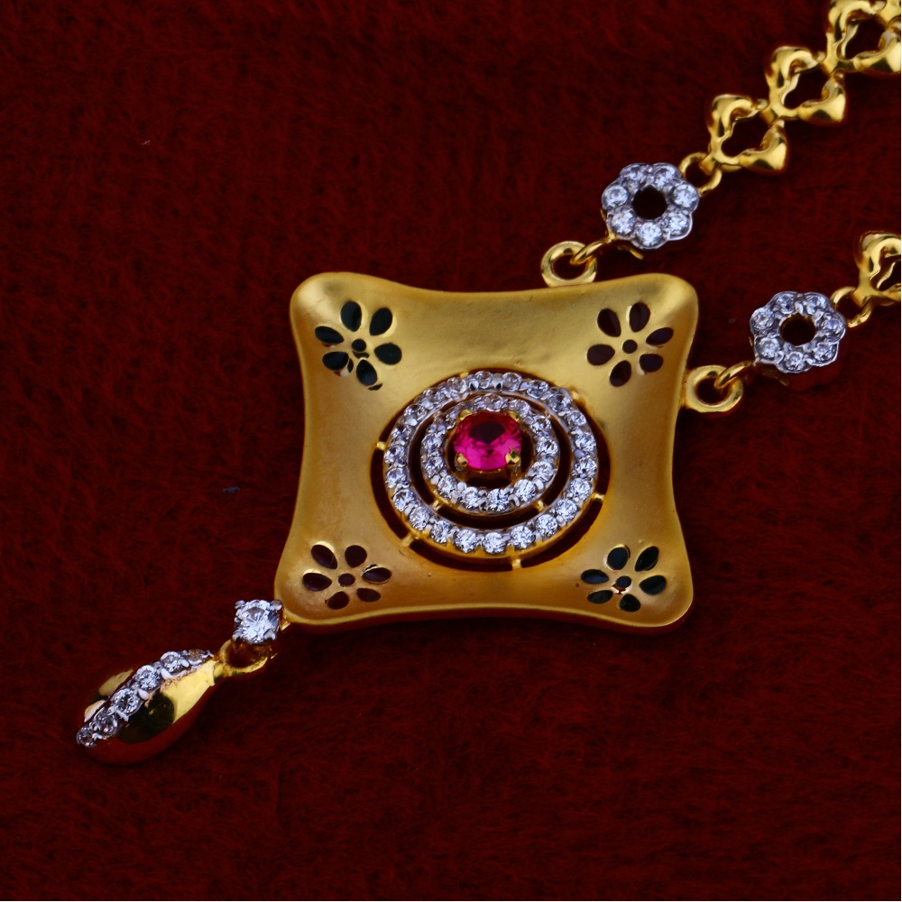22kt Gold Fancy Chain Necklace CN73 - Image 2