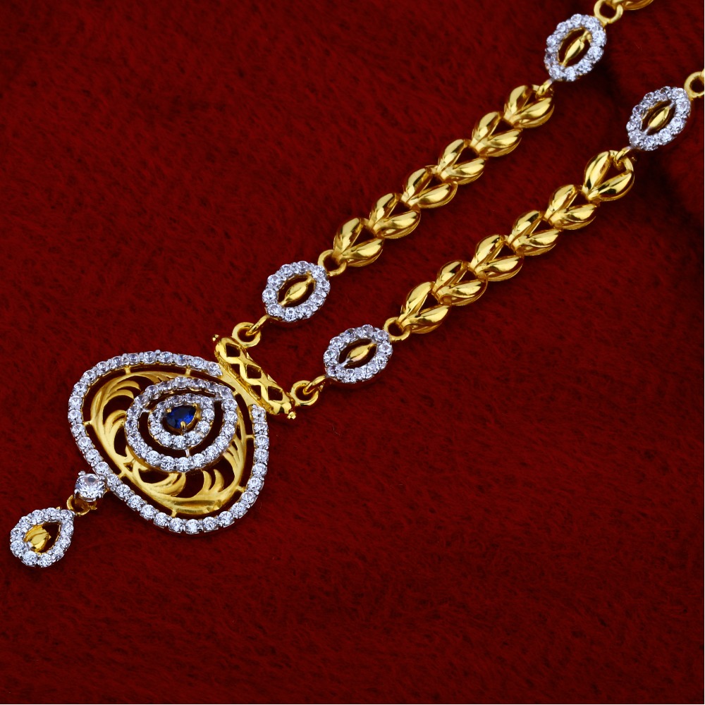916 Gold Hallmark Chain Necklace CN08 - Image 3