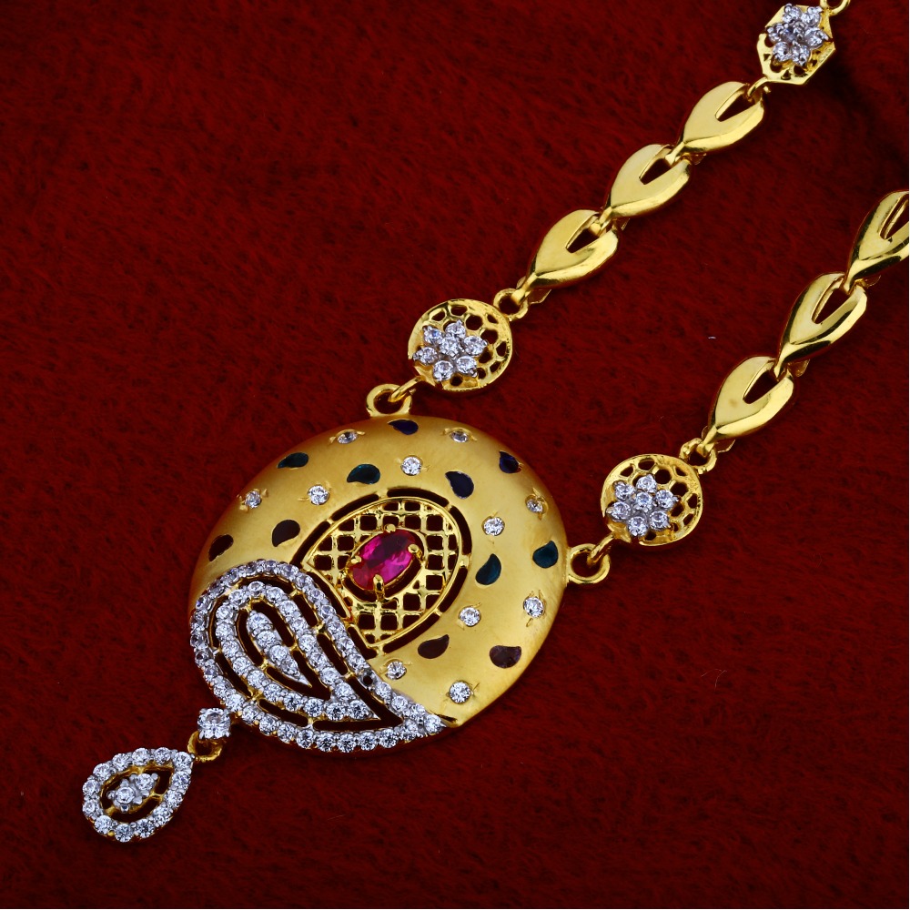 916 Gold Fancy Chain Necklace CN06 - Image 3