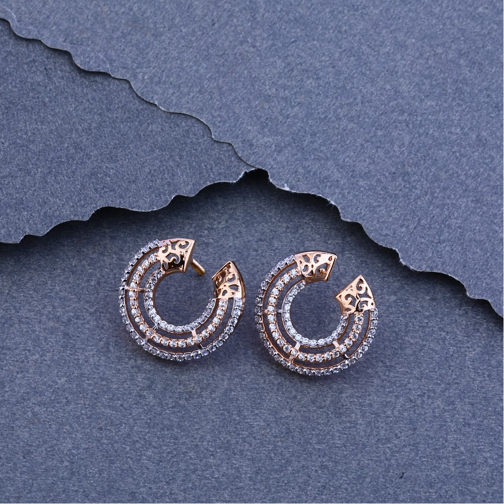 750 Rose Gold Cz  Hallmark  Bali RFB42