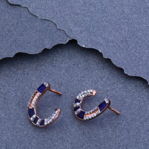 750 Rose Gold Cz  Fancy Bali RFB40