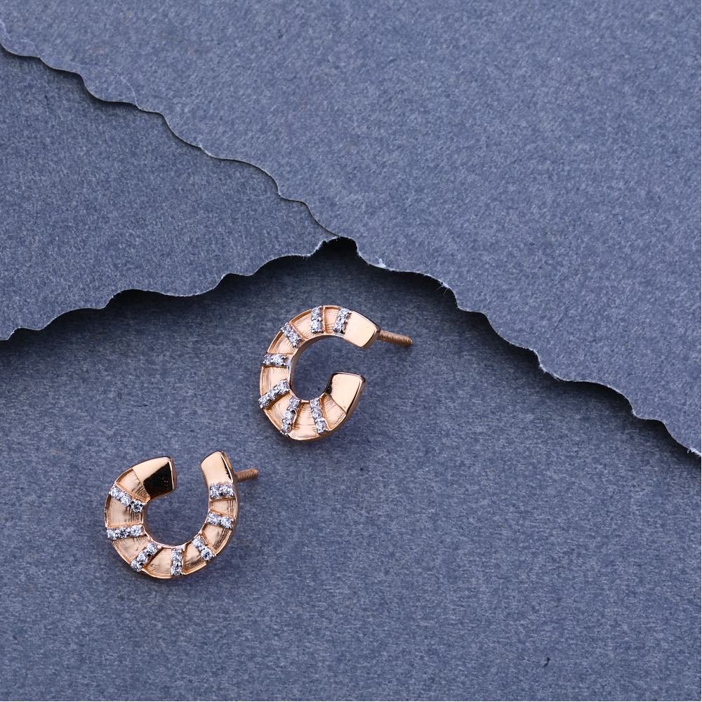 750 Rose Gold Cz  Exclusive  Bali RFB39