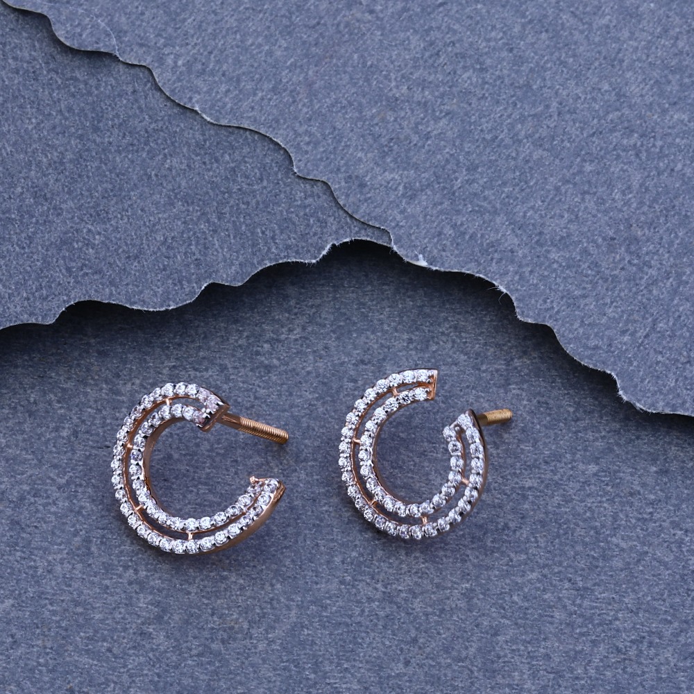 18ct Rose Gold Cz  Designer  Bali  RFB32