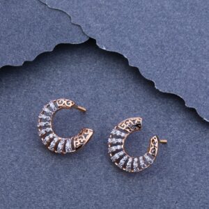 18ct Rose Gold Stylish  Cz Bali  RFB23