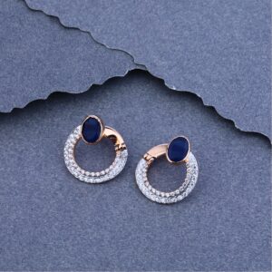 750 Rose Gold  CZ hallmark Bali  RFB07