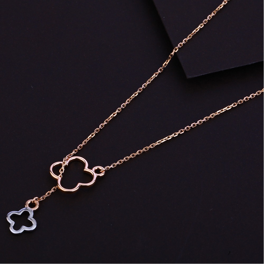 750 Hallmark  Rose Gold  Fancy  Necklace  RTM13