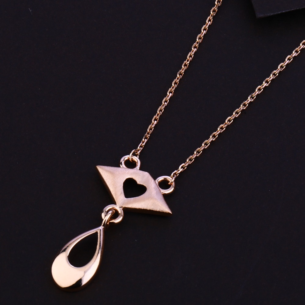 18ct Rose Gold Hallmark Stylish Necklace RTM02 - Image 2