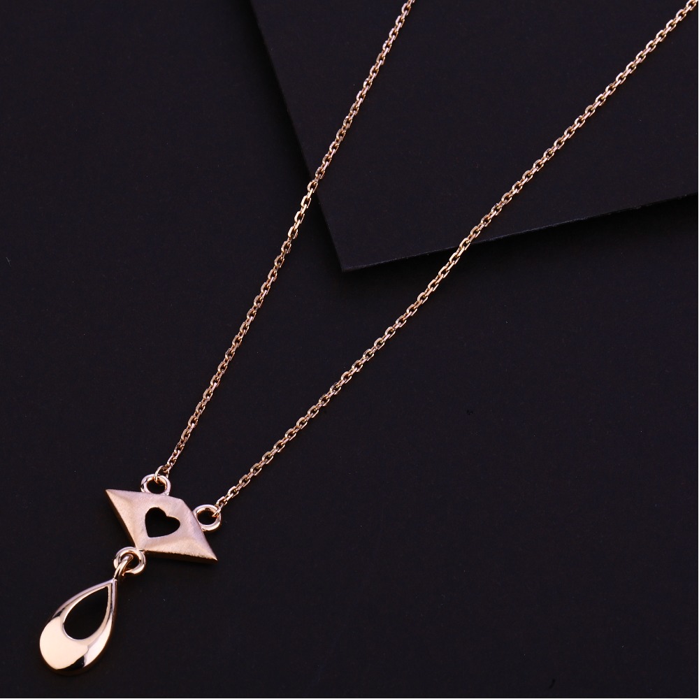 18ct Rose Gold Hallmark Stylish  Necklace RTM02