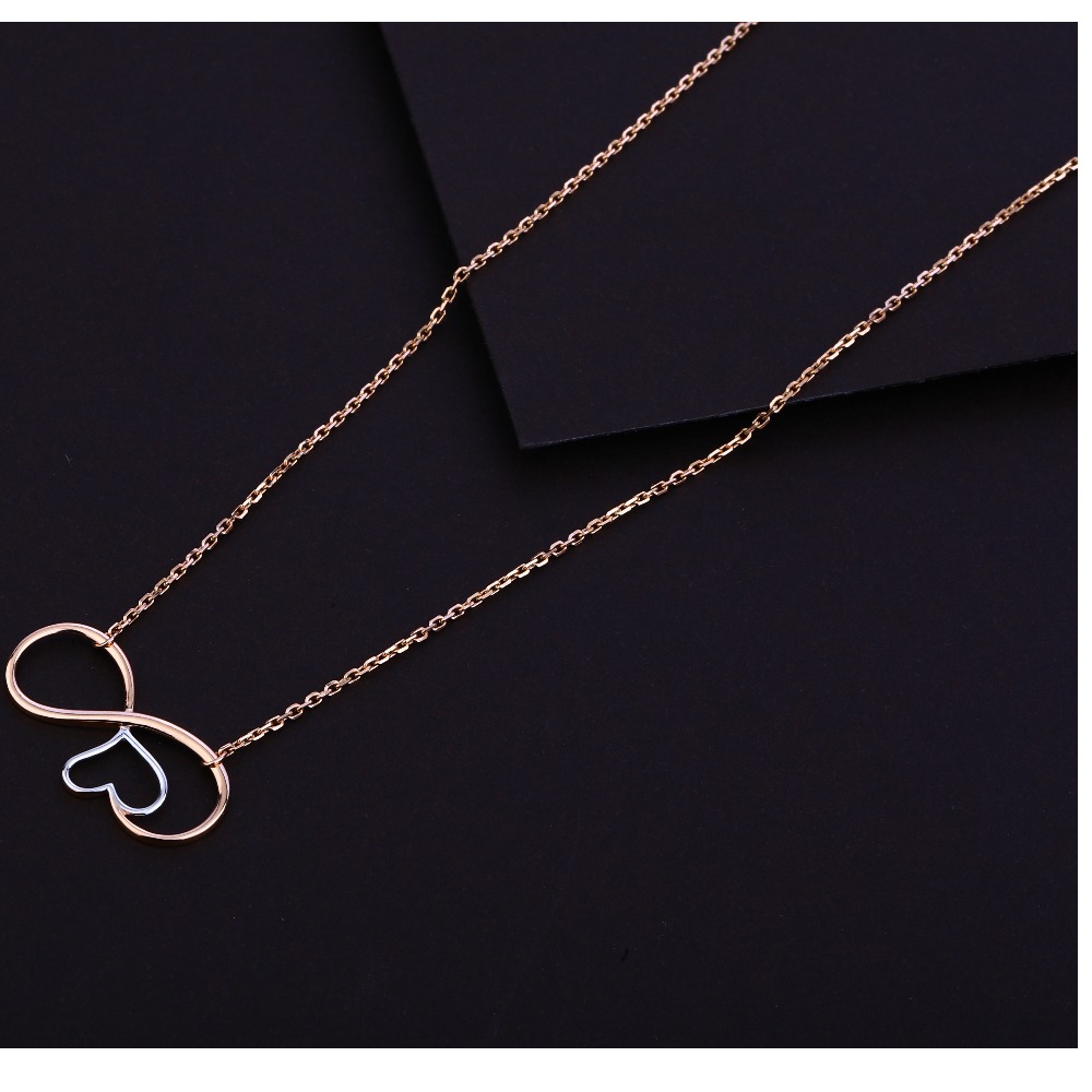 18ct Rose Gold Hallmark Fancy  Necklace RTM01