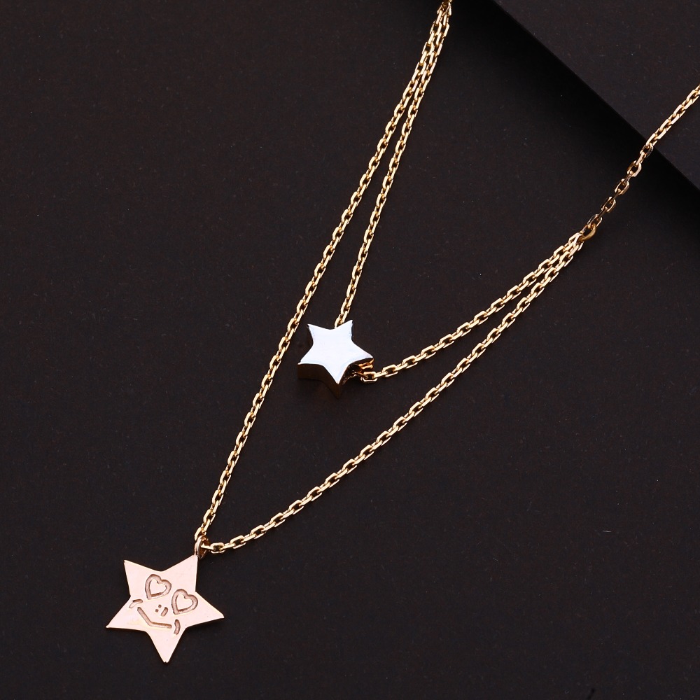 18ct Rose Gold Hallmark Exclusive Necklace RTM91 - Image 2