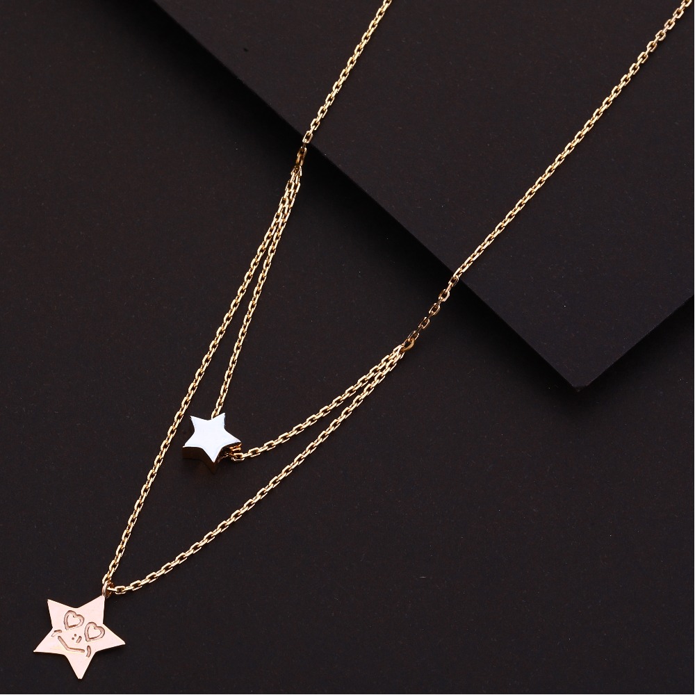 18ct Rose Gold Hallmark Exclusive Necklace RTM91