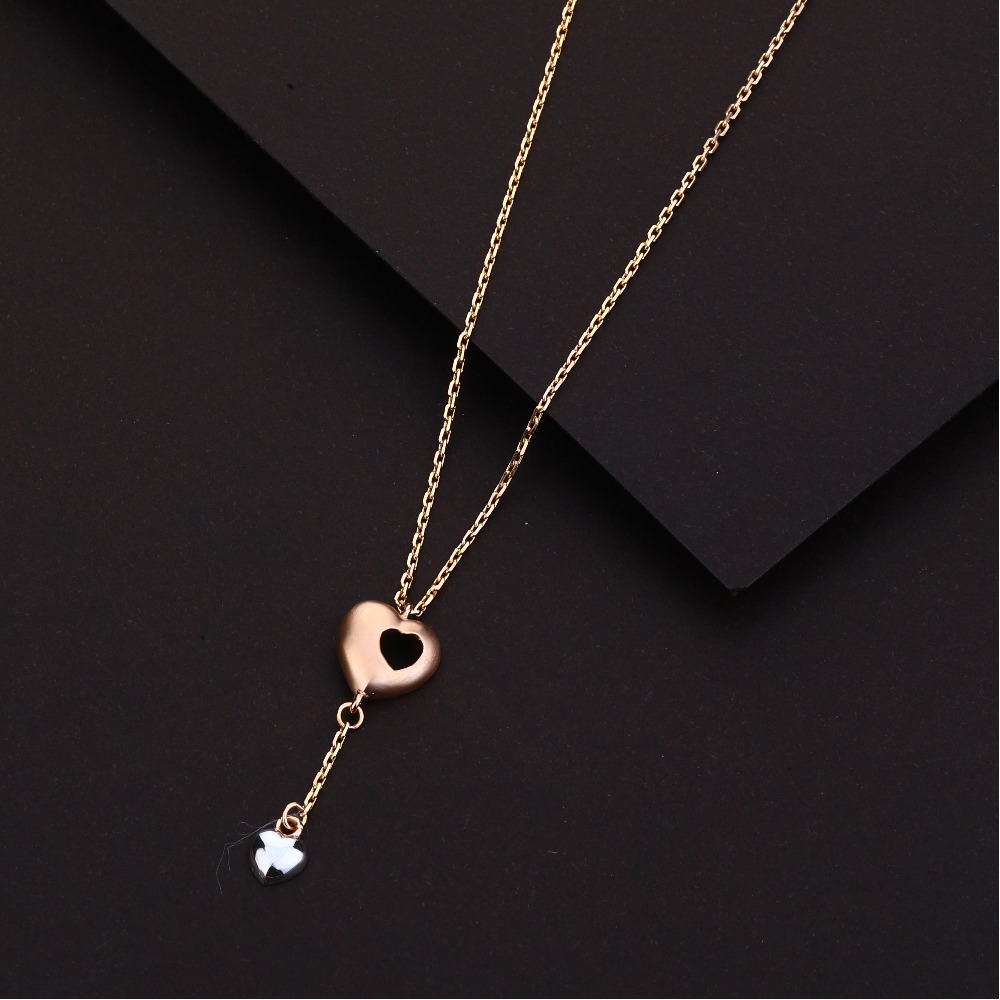 18ct Rose Gold Hallmark Designer  Necklace RTM90