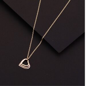 18ct Rose Gold Hallmark  Classic  Necklace RTM89