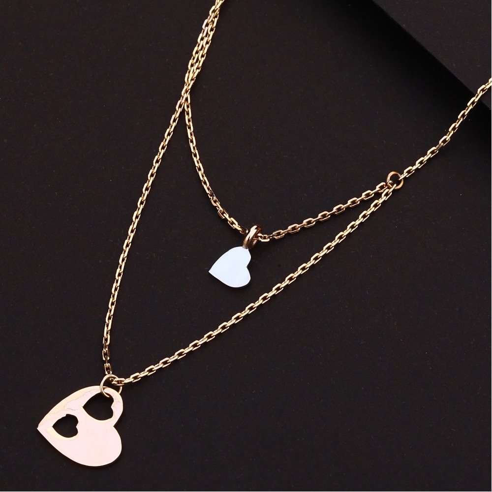 18ct Rose Gold Hallmark Necklace RTM88 - Image 2