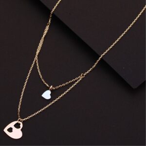 18ct Rose Gold Hallmark Necklace RTM88