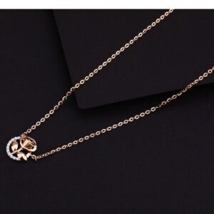 750 Rose Gold  Fancy   Necklace RTM81