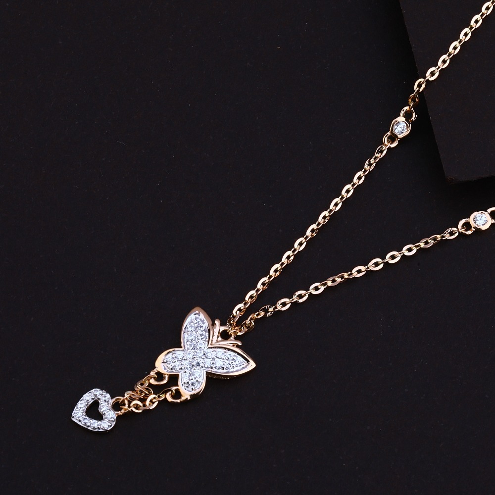 750 rOSE GOLD FANCY nECKLACE RTM73 - Image 2