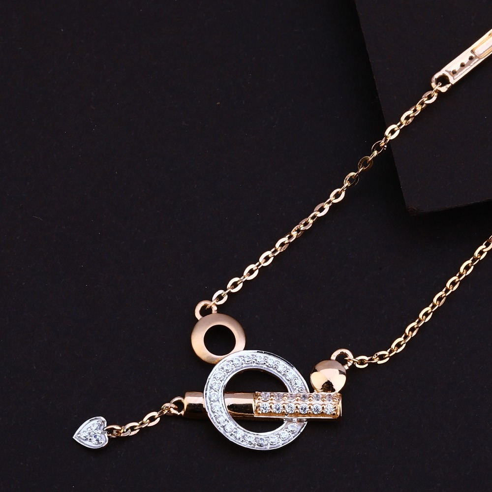 750 Rose Gold Hallmark Designer Tanmaniya RTM68 - Image 2