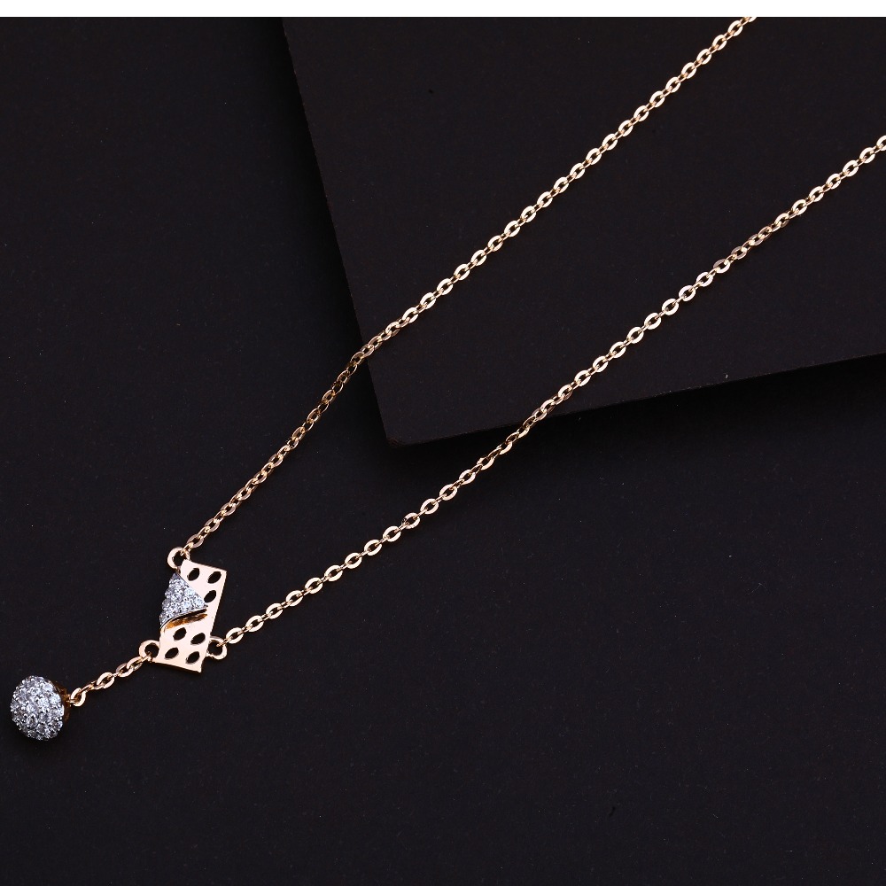 18ct   Rose Gold  Hallmark  Stylis Necklacec RTM60
