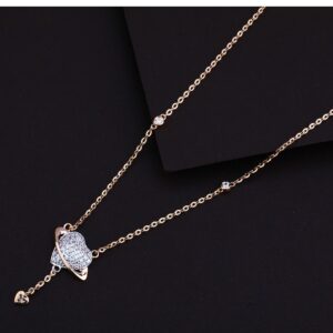 18ct   Rose Gold  Hallmark  Fancy  Necklacec RTM59