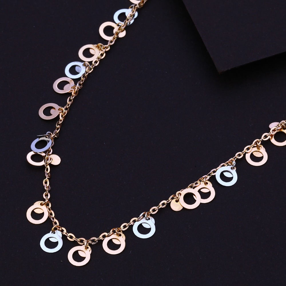 750 Hallmark Rose Gold Fancy Necklace RTM53 - Image 2