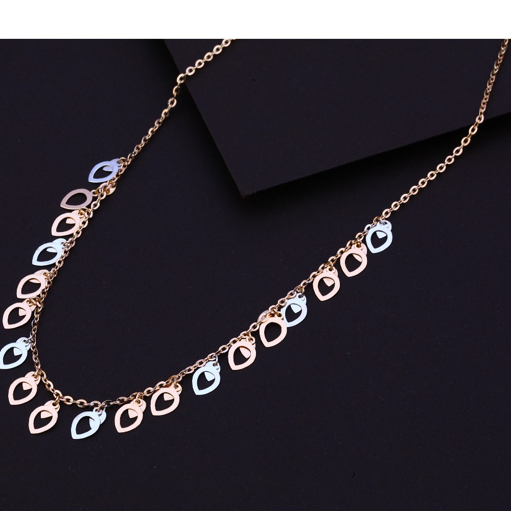 750 Hallmark  Rose Gold  Classic Necklace RTM50