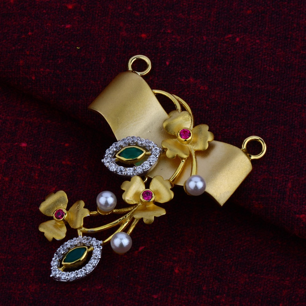 750 Gold Fancy Mangalsutra Pendant MSFP13