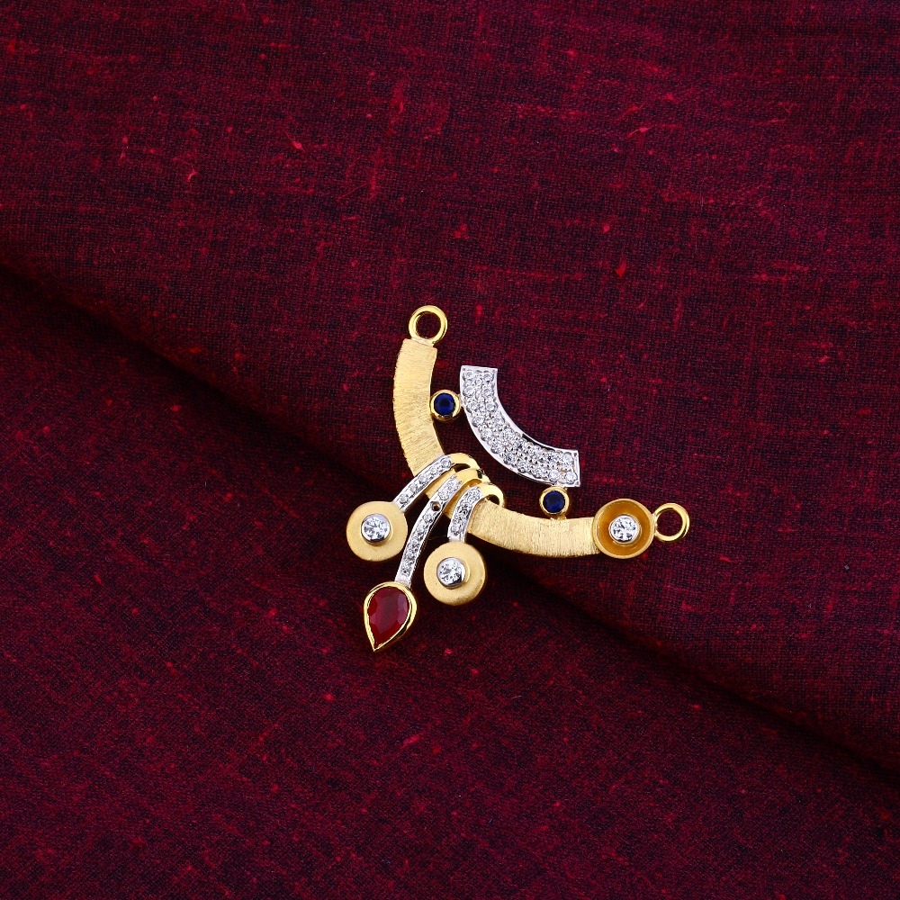 750 Gold mangalsutra fancy Pendant MSFP21