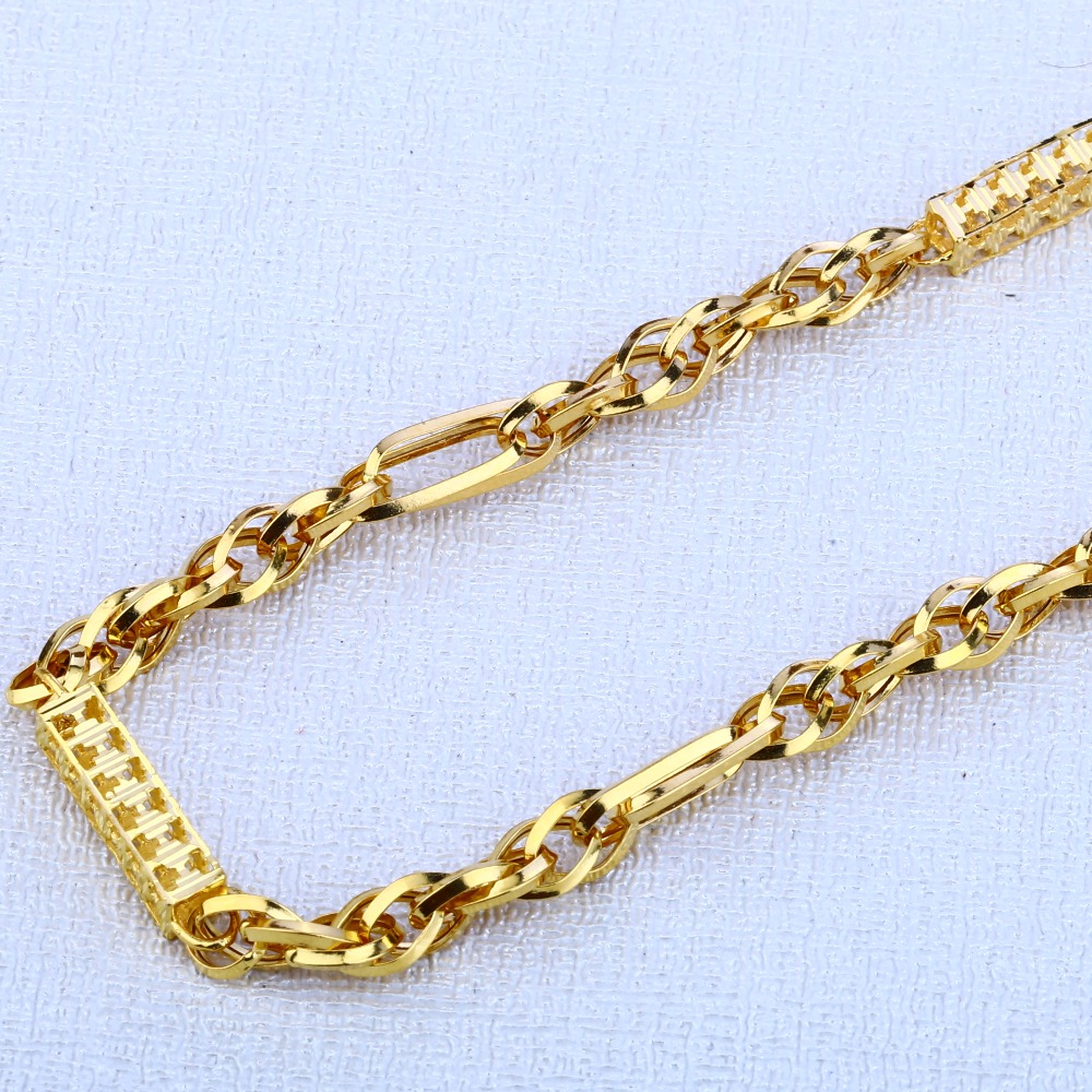 22ct Gold Stylish Choco Chain MCH119 - Image 2