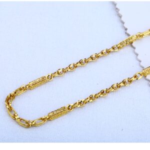 916 Gold Fancy Mens  Choco Chain MCH111