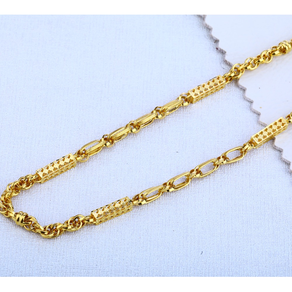 916 Gold Hallmark Stylish Choco Chain MCH110