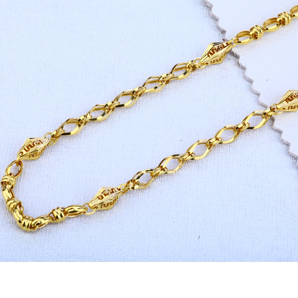 916 gold Hallmark Fancy  Choco Chain MCH106