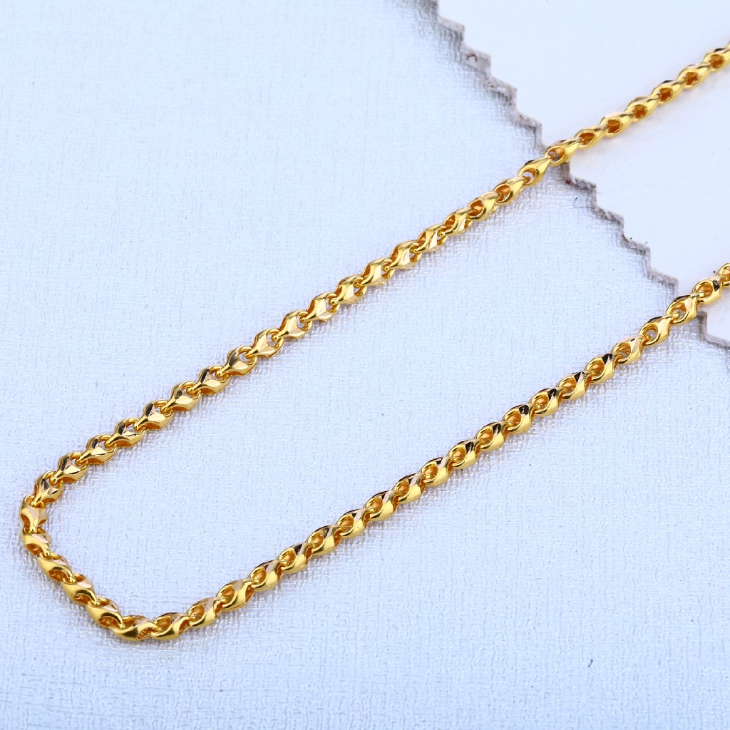 22ct Gold Hallmark Stylish Choco Chain MCH66