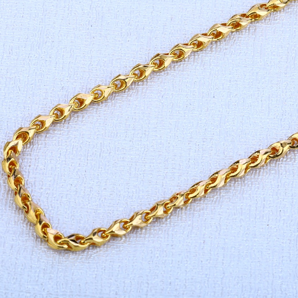 22ct Gold Hallmark Choco Chain MCH69 - Image 2
