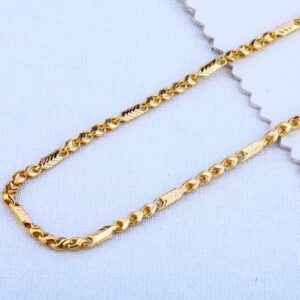 916 Gold Hallmark Designer Choco Chain MCH77