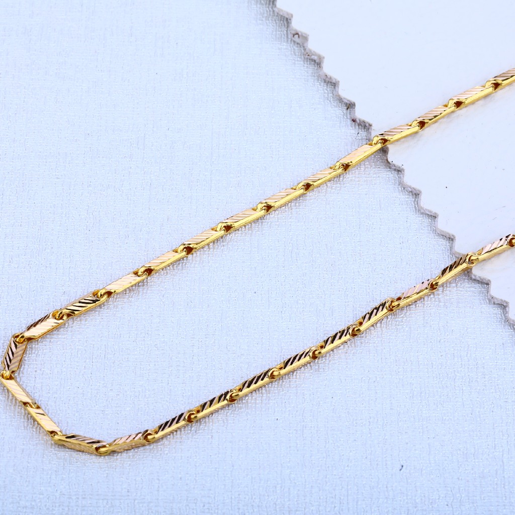 916 Gold Hallmark Fancy  Choco Chain MCH79