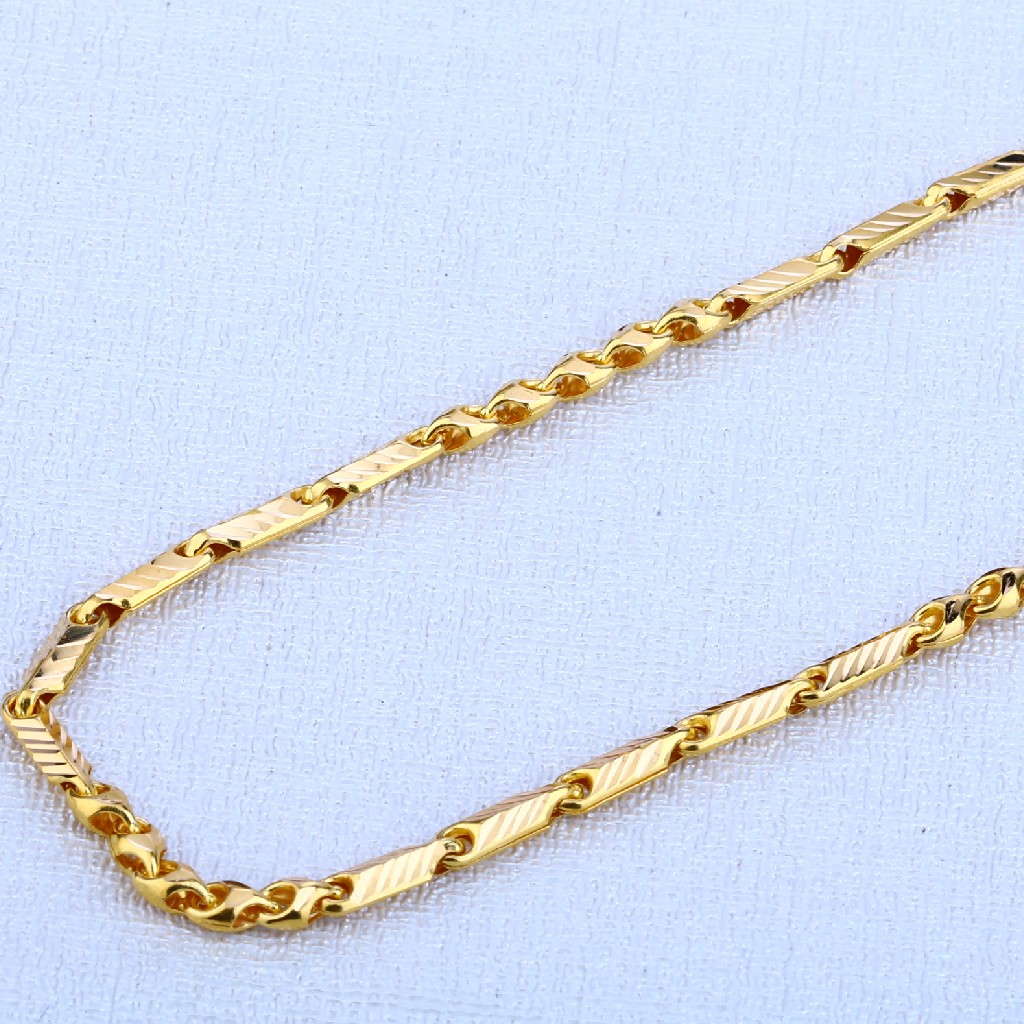916 Gold Stylish Men's Choco Chain MCH82 - Image 2