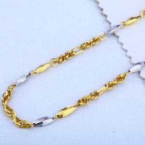 916 Gold Hallmark Men's Choco Chain MCH96