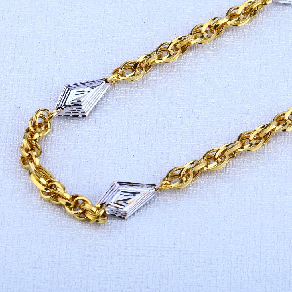 916 Gold Stylish Men's Choco Chain MCH92 - Image 2