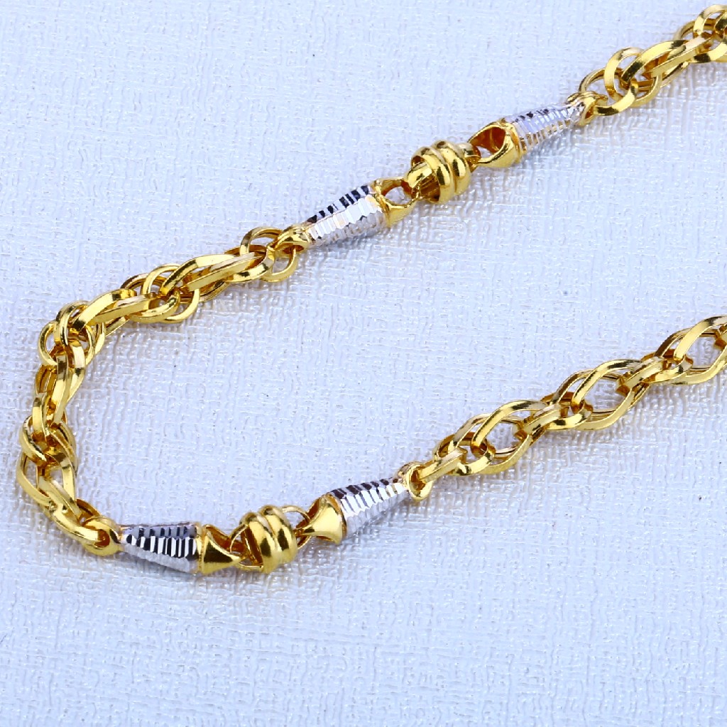 916 gold designer men's choco chain mch - Image 2