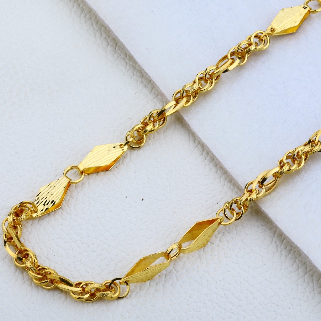 22ct Gold Hallmark Choco Chain MCH192 - Image 2